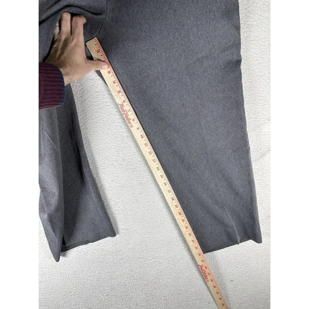 Vintage Levis 517 Action Slacks 37x27 Gray Polyester 80s 90s Dress Pants